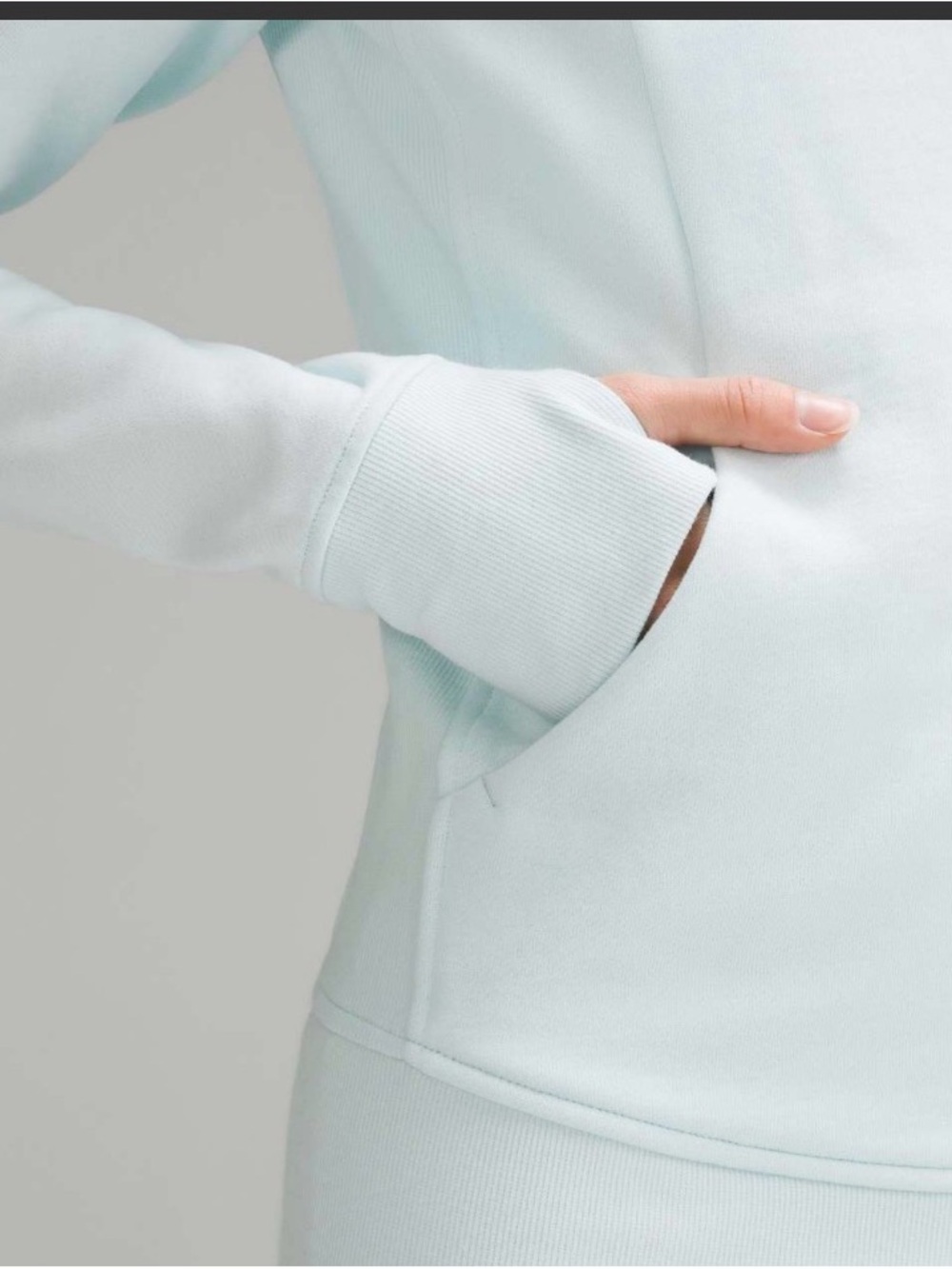 lululemon Sheer Blue Women's hip length full zip Hoodie 8 - Picture 6 of 10